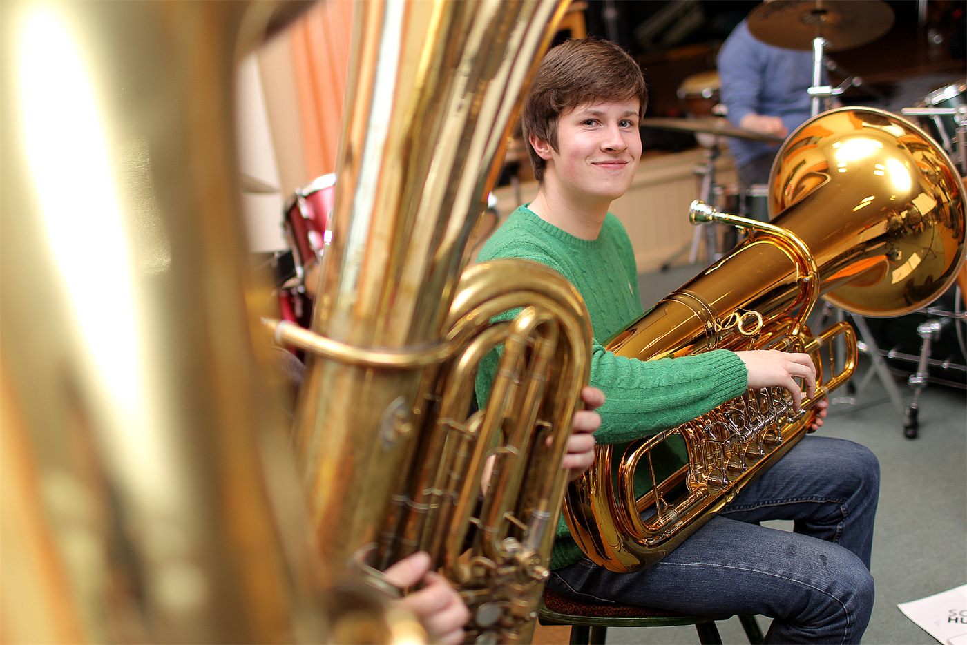 Musikerinnen und Musiker der Schleswiger Husaren